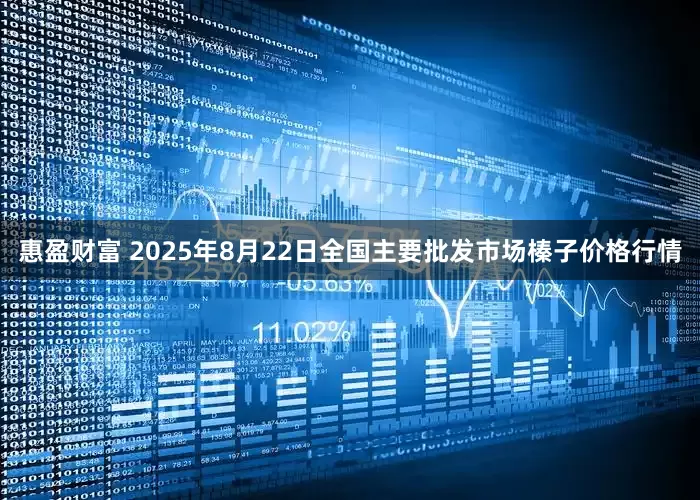 惠盈财富 2025年8月22日全国主要批发市场榛子价格行情