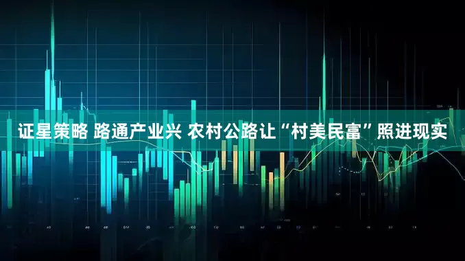 证星策略 路通产业兴 农村公路让“村美民富”照进现实
